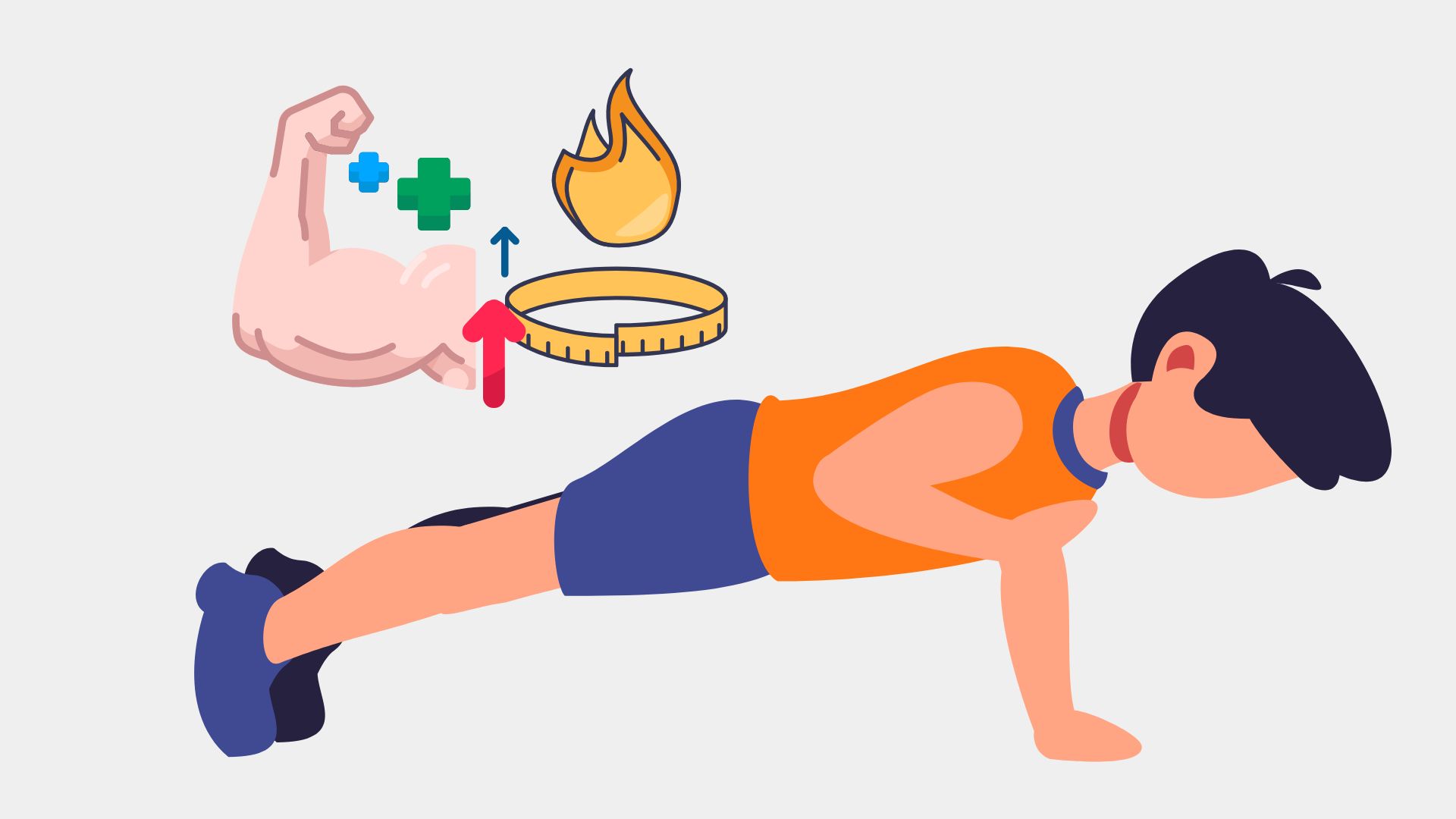 Shoulder plank exercises help reduce belly fat. Graphics: Thanh Thanh