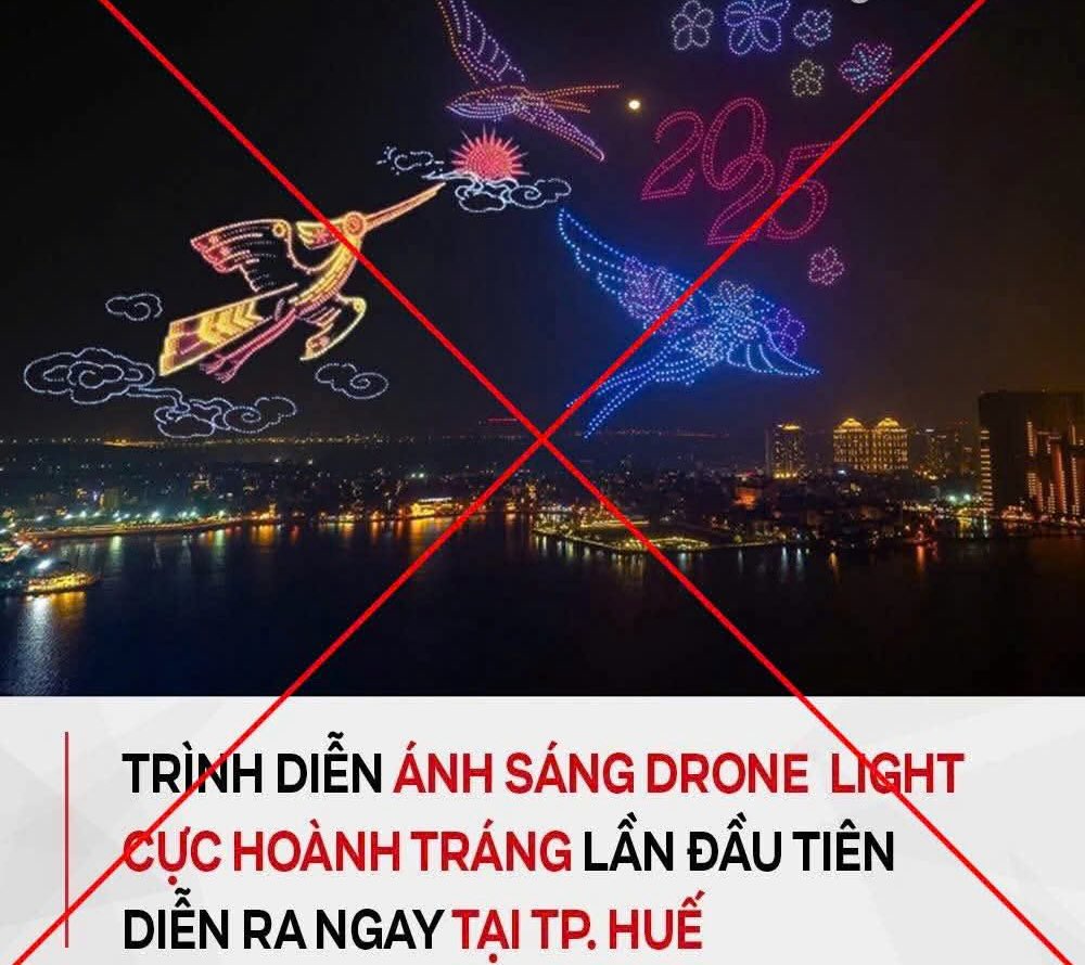 The Hue Monuments Conservation Center said that there are no large-scale, grand performances like some of the images that are spreading. Photo: TTBTDT.