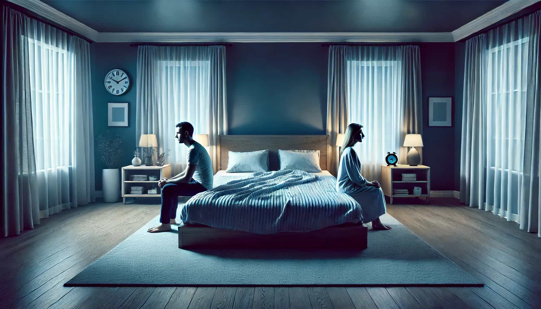 In a married relationship, the person with a higher sexual need is often the one who suffers the most pain. Photo: AI