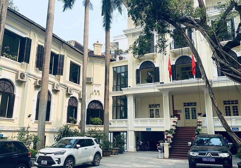 Space inside the headquarters of 47 Hang Dau. Photo: Mi Lan