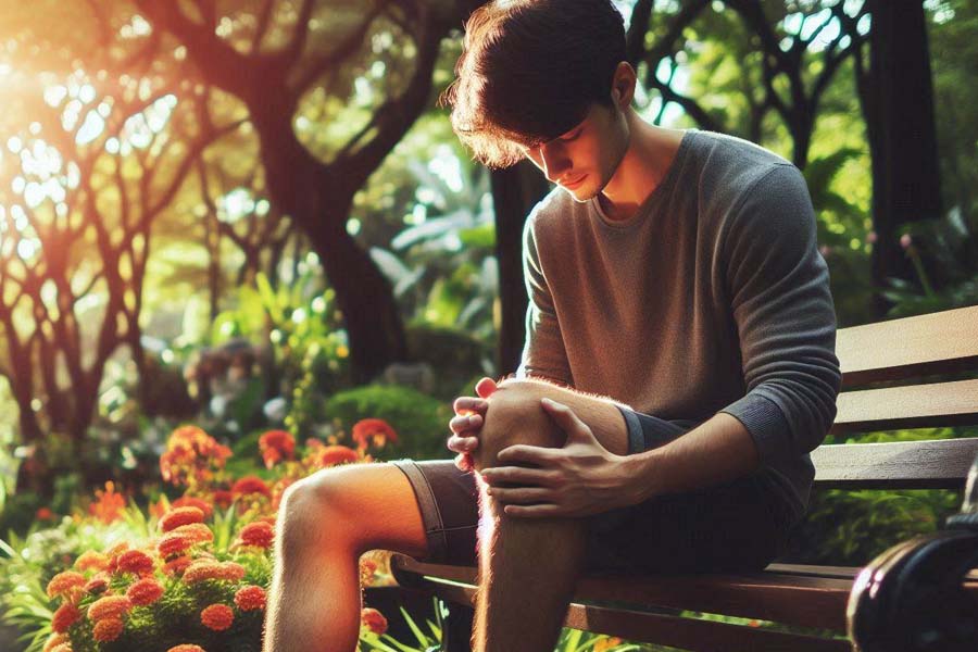 Osteoporosis is becoming more and more common in young people due to sedentary lifestyle, obesity and long-term sitting habits. Photo: Ai