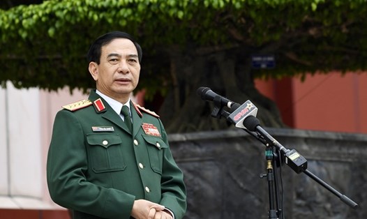 Đại tướng Phan Văn Giang, Ủy viên Bộ Chính trị, Phó Bí thư Quân ủy Trung ương, Bộ trưởng Bộ Quốc phòng. Ảnh: Bộ Quốc phòng