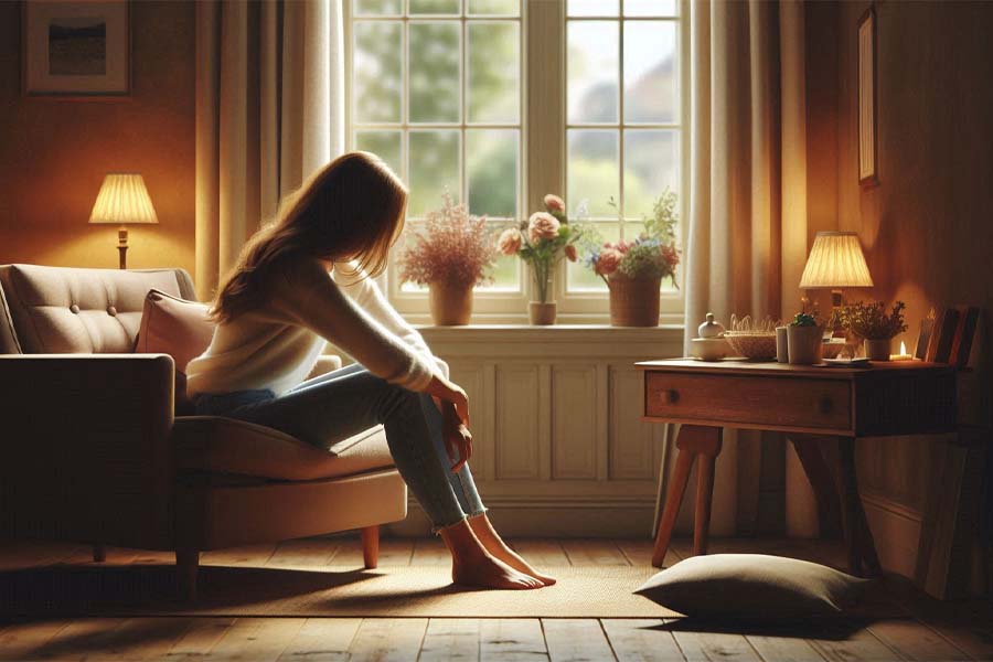 Dual depression is a serious problem that needs to be addressed promptly. Photo - AI: Cat Tien