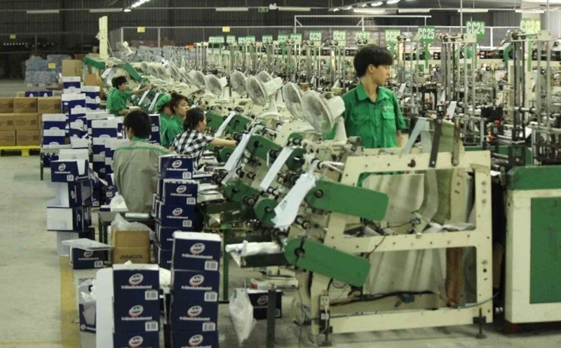Production line of Stavian Chemical Joint Stock Company. Photo: Thuy Linh