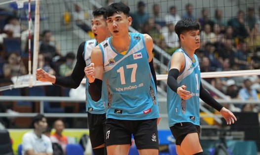 Đội nam Biên Phòng có chiến thắng thứ 2. Ảnh: VFV