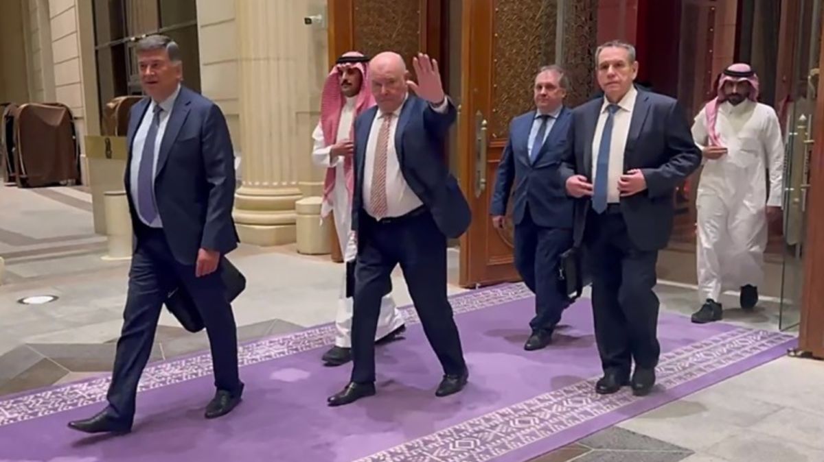 The Russian delegation attends talks with the US in Riyadh, Saudi Arabia, on March 24, 2025. Photo: Russian Foreign Ministry