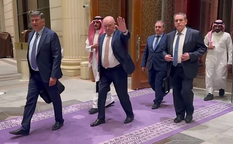 The Russian delegation attends talks with the US in Riyadh, Saudi Arabia, on March 24, 2025. Photo: Russian Foreign Ministry
