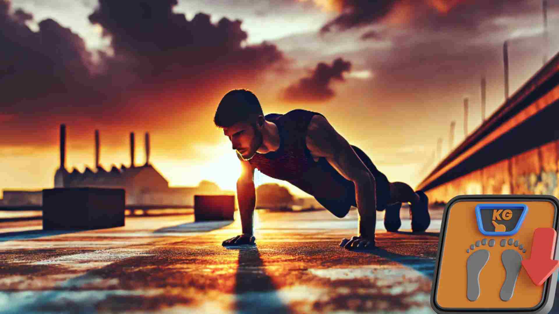 How to do push-ups to reduce belly fat. Photo AI