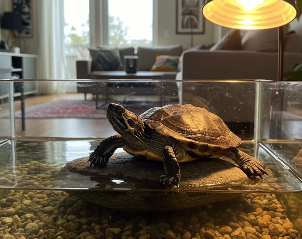 Note some rules when raising turtles at home. Photo: AI - Dat