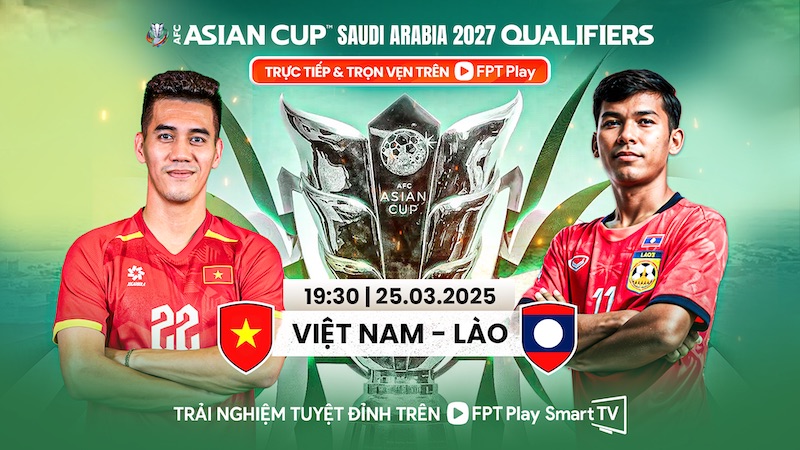 Vietnam vs Laos in the 2027 Asian Cup qualifiers. Photo: FPT Play