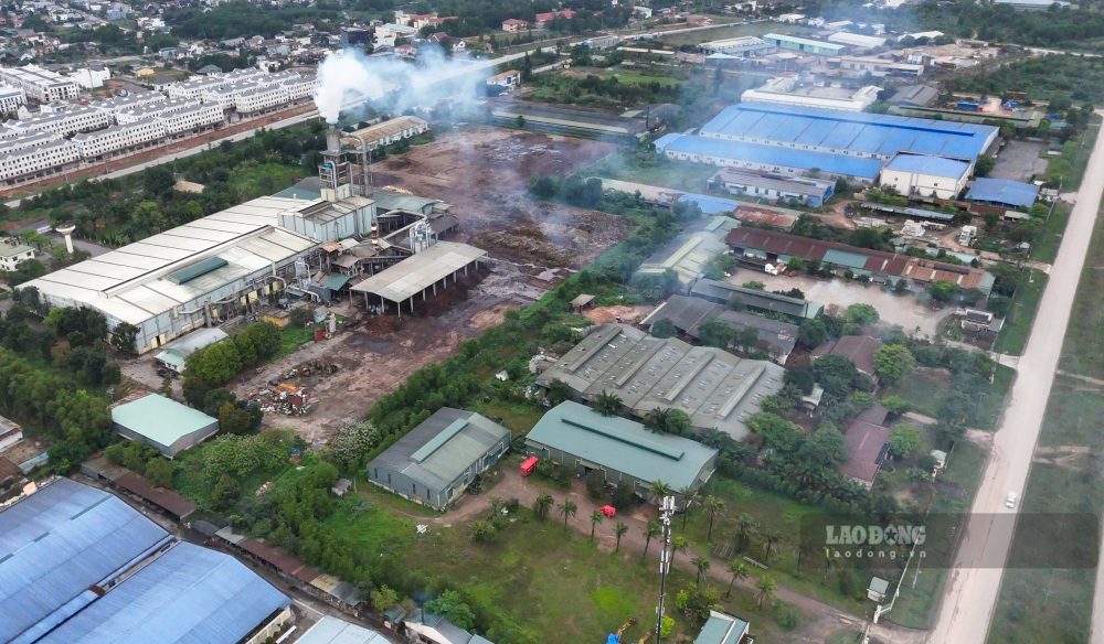 Khu Công nghiệp Nam Đông Hà sau nhiều năm hoạt động chưa được đầu tư xây dựng nhà máy xử lý nước thải. Ảnh: Nguyễn Luân