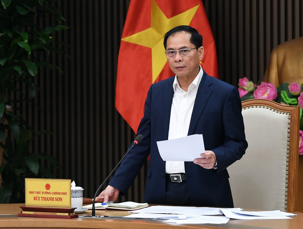 Party Central Committee member and Deputy Prime Minister Bui Thanh Son requested clarification of the reasons for the delay in public investment disbursement, the reasons why resources cannot be implemented, and money cannot be spent. Photo: VGP