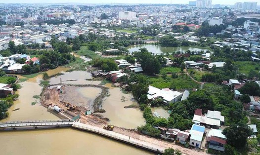 Dự án đường ven sông Cái ở Đồng Nai sẽ xây mới 5 cây cầu. Ảnh tư liệu: HAC