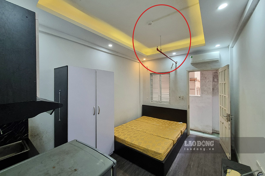 Many mini apartments in Hanoi are currently fully equipped with fire prevention and fighting conditions. Photo: The Ky