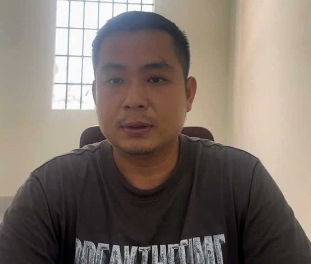 Pham Ly Phuong tai co quan cong an - Anh: Cong an cung cap  