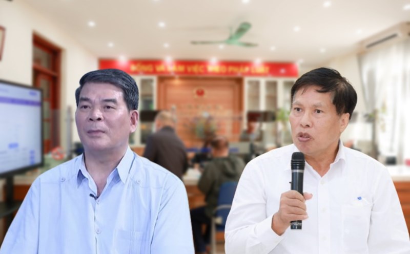 Dr. Nguyen Tien Dinh (left) and Associate Professor, Dr. Duong Van Sao said that salary is not the only factor to keep talented people working in the public sector. Photo: Huong Nha