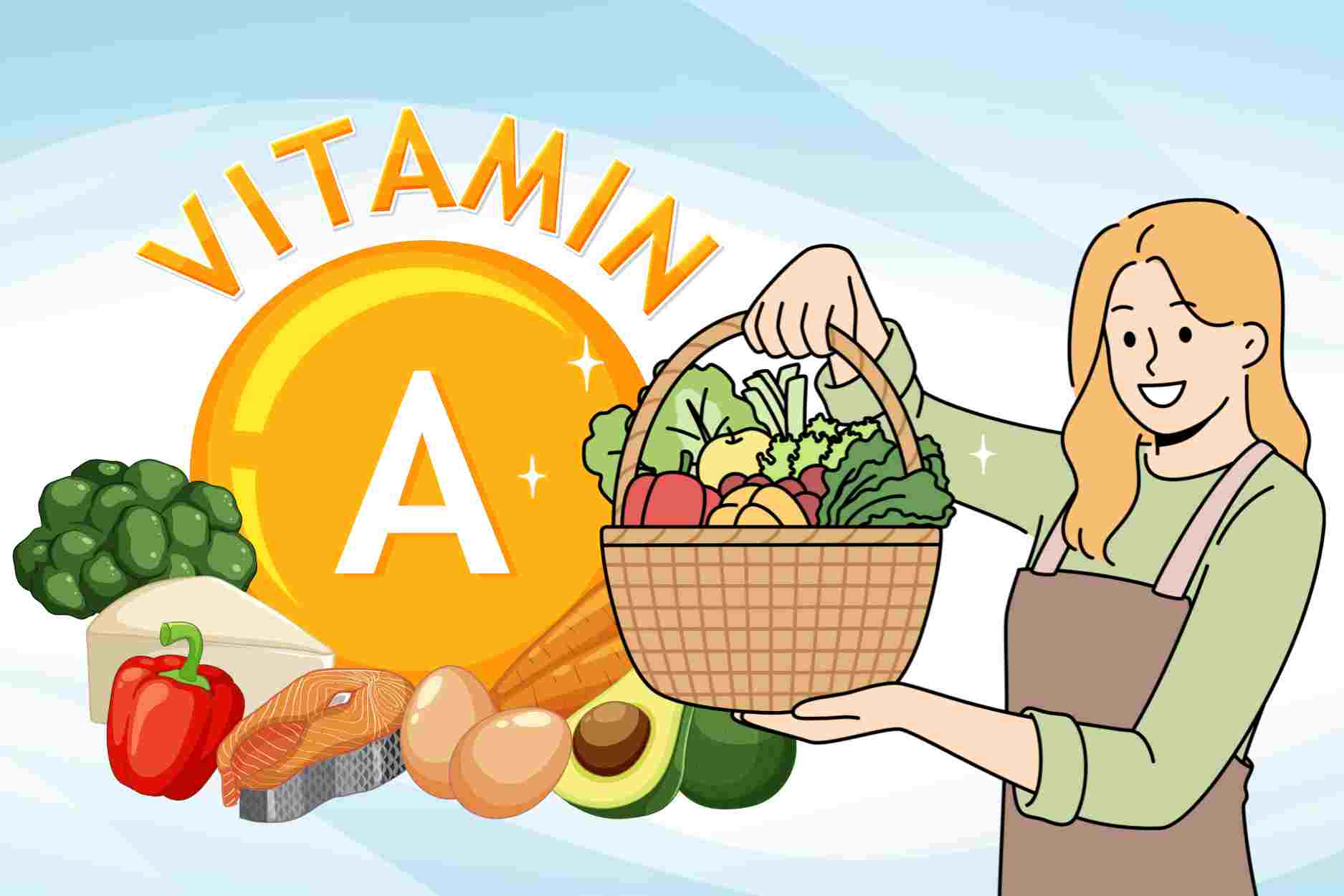 End vitamin A deficiency with 4 familiar foods. Graphics: Dinh Dinh