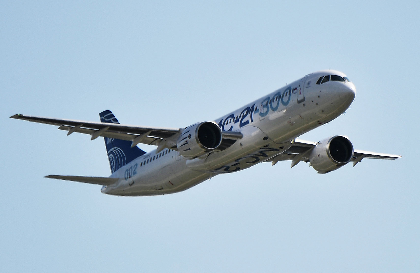 Russia's MC-21 passenger plane. Photo: AFP