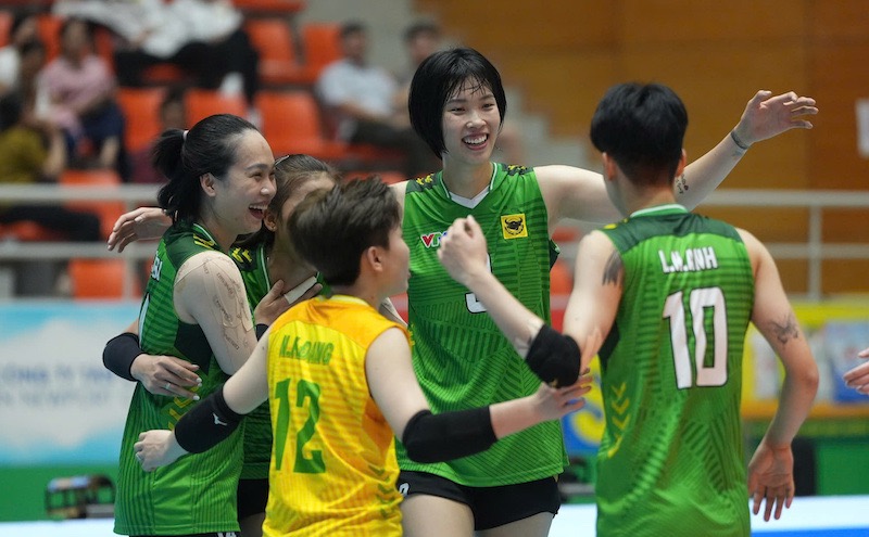 VTV Binh Dien Long An will meet Vietinbank in the 3rd match of the 2025 National Volleyball Championship. Photo: VFV