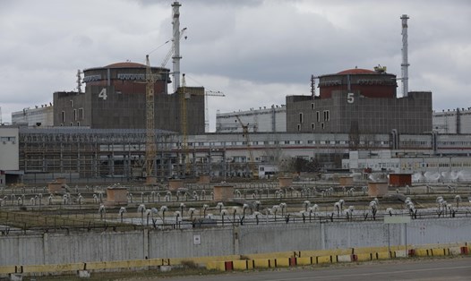 Nhà máy điện hạt nhân Zaporizhzhia. Ảnh: Xinhua