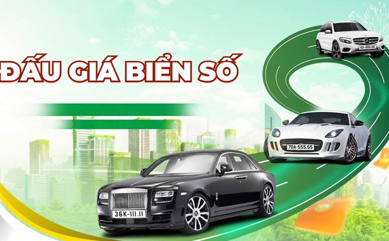 Quintessence license plates in Ba Ria - Vung Tau on the auction floor