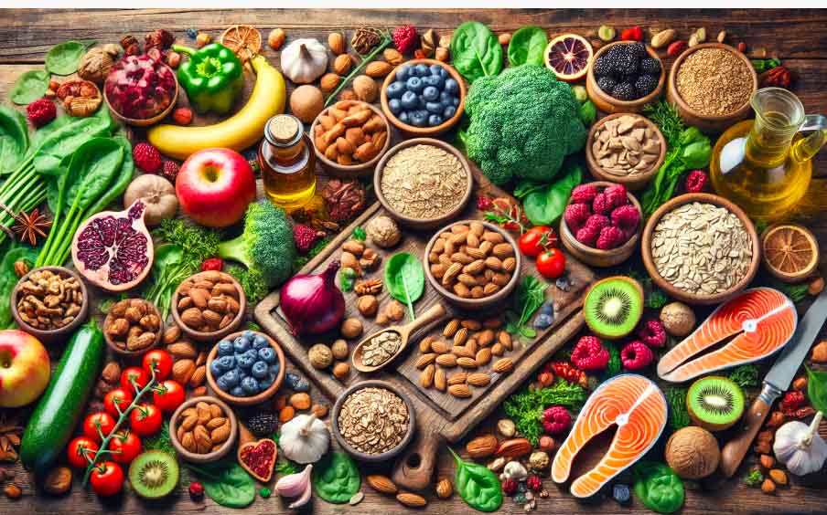 Podemos tomar algunos alimentos para reducir la presion arterial, los lipidos en la sangre y proteger los riñones. El hombre de la foto