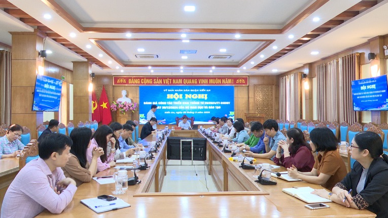 Kien An District assessed the implementation of Circular 29 in the area. Photo: Kien An Portal, Hai Phong