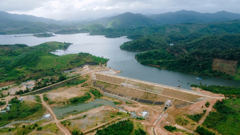 Overview of the Krong rich Upper Reservoir Project in Dak Lak Province. Photo: Van Tiep