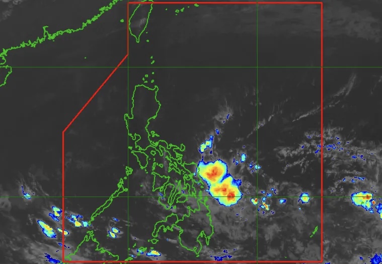 Low pressure area near the East Sea on the morning of March 26. Screenshot