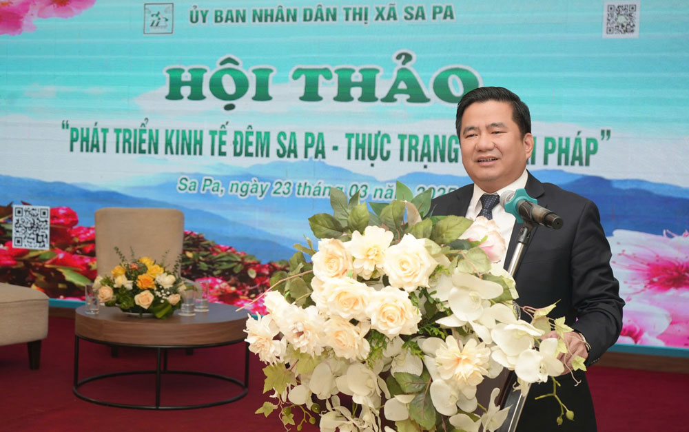 Ong To Ngoc Lien - Chu tich UBND thi xa Sa Pa. Anh: Tuan Nguyen