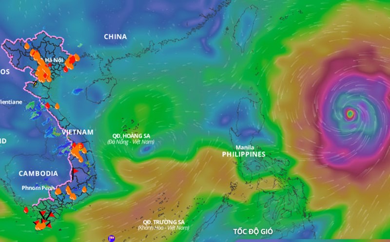 The frequency of strong storms and super typhoons in the future will increase. Photo: National Center for Hydro-Meteorological Forecasting