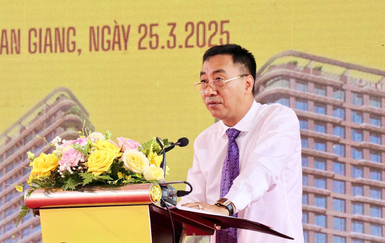 Ong Nguyen Anh Tuan, Pho Tong Giam doc Tap doan T&T Group phat bieu tai su kien. Anh: T&T Group