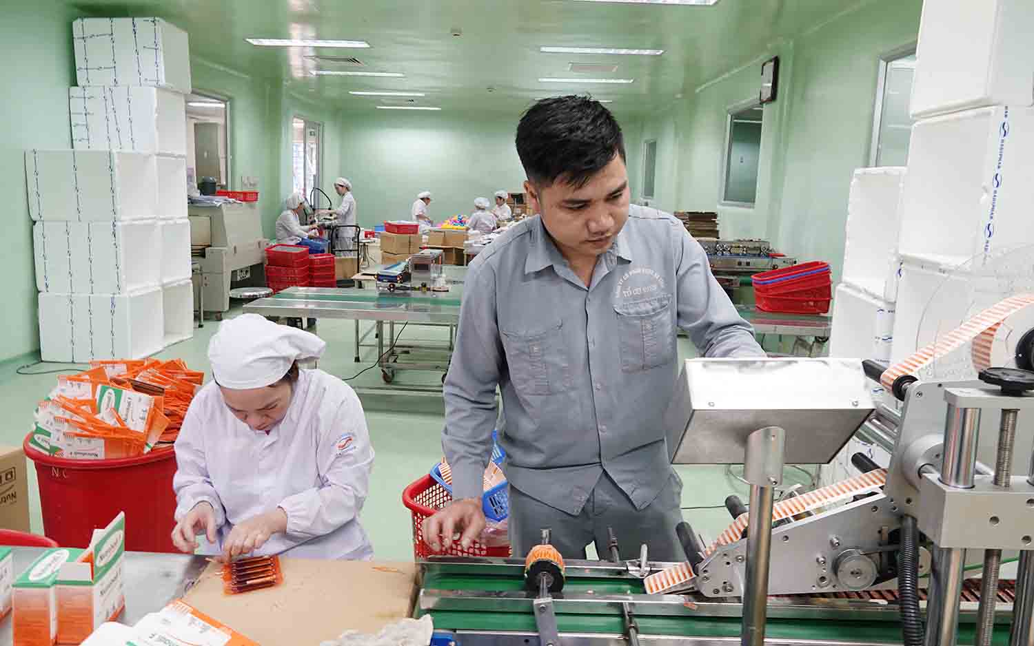 Mr. Tinh has many initiatives during his work at Ha Tinh Pharmaceutical Joint Stock Company. Photo: Tran Tuan.