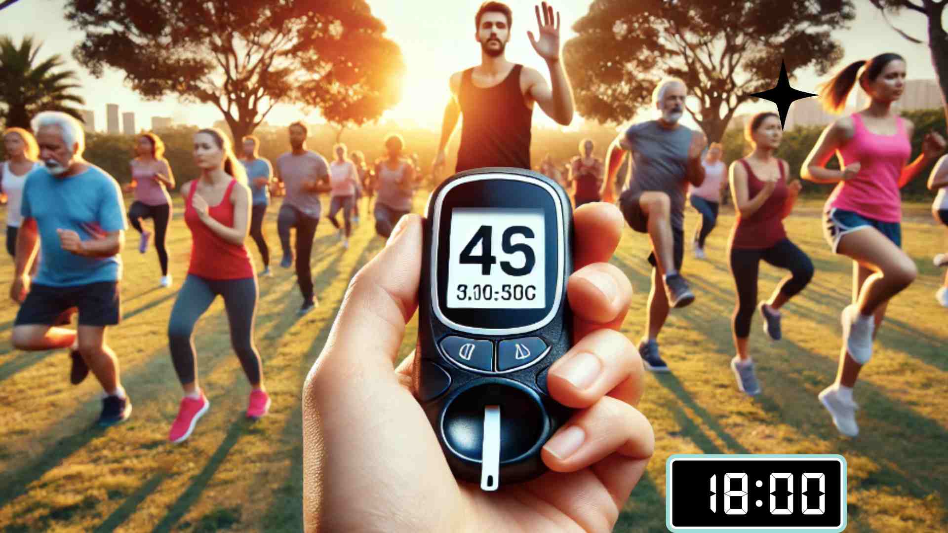 Exercising after 6pm helps prevent high blood sugar. Photo AI