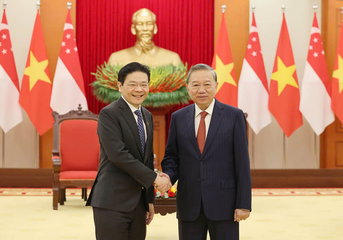 General Secretary To Lam proposed promoting cooperation between the two ruling parties and agreed on strategic orientations for personnel training. Photo: Hai Nguyen