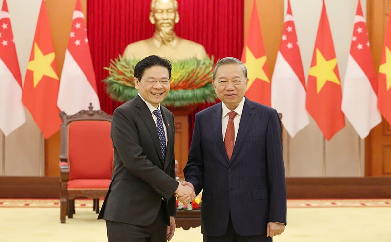 General Secretary To Lam proposed promoting cooperation between the two ruling parties and agreed on strategic orientations for personnel training. Photo: Hai Nguyen