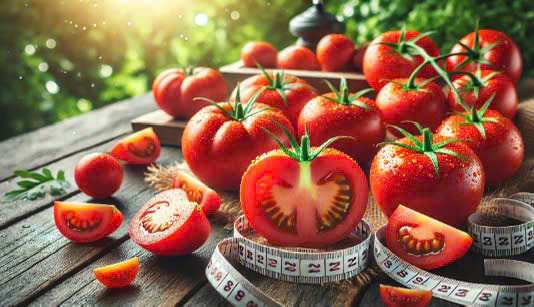 Los tomates ayudan a perder peso de manera efectiva. Graficos: Huong Giang