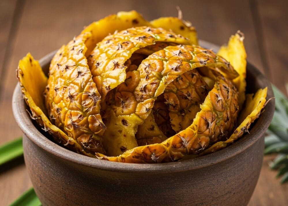 Pineapple peel has many benefits, especially inodizing indoors. Photo: AI - Dat