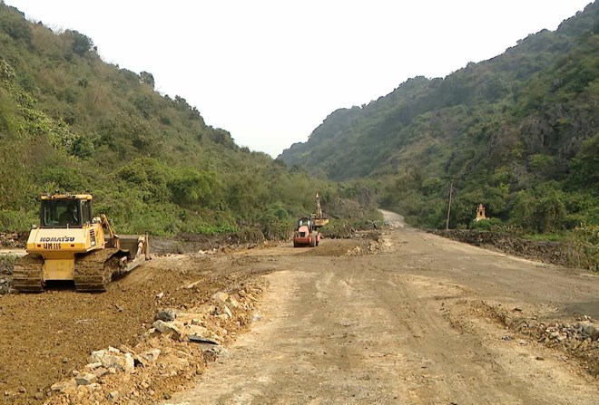 Vướng mặt bằng, dự án đường Bái Đính - Ba Sao chậm tiến độ