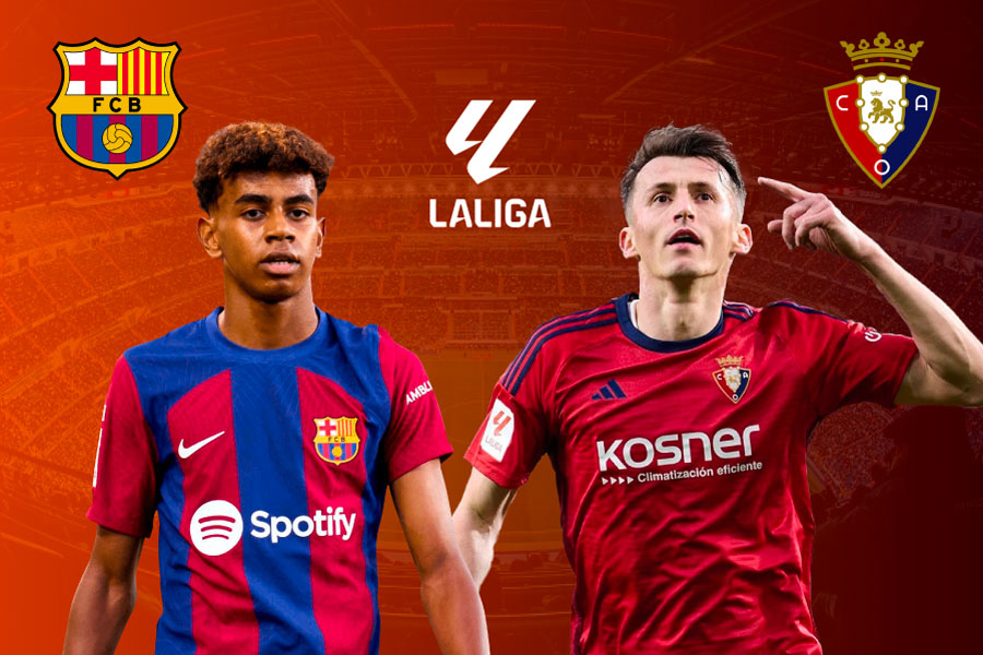 Barcelona vs Osasuna in La Liga. Graphics: Duong Anh