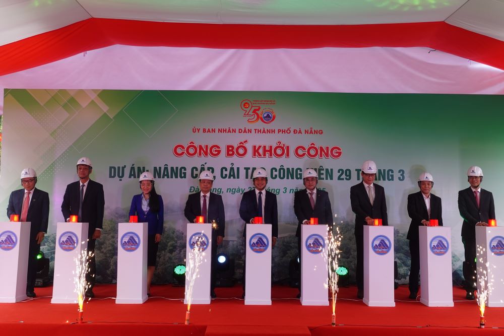 Da Nang starts the project to upgrade and renovate 29.3 Park. Photo: Tran Thi