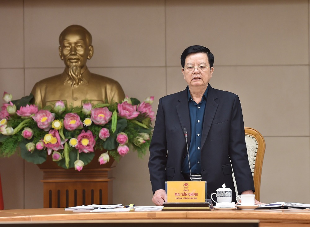 Member of the Party Central Committee, Deputy Prime Minister Mai Van Chinh chaired a meeting to inspect and urge the disbursement of public investment capital in 5 provinces in the Central Highlands. Photo: VGP