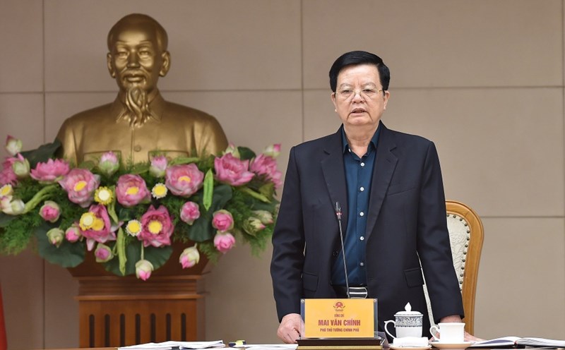 Member of the Party Central Committee, Deputy Prime Minister Mai Van Chinh chaired a meeting to inspect and urge the disbursement of public investment capital in 5 provinces in the Central Highlands. Photo: VGP