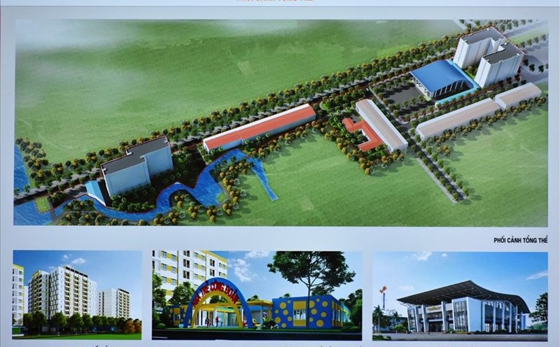 Overall perspective of the Trade Union Institution project in Can Tho City. Graphic photo from the Project Management Board
