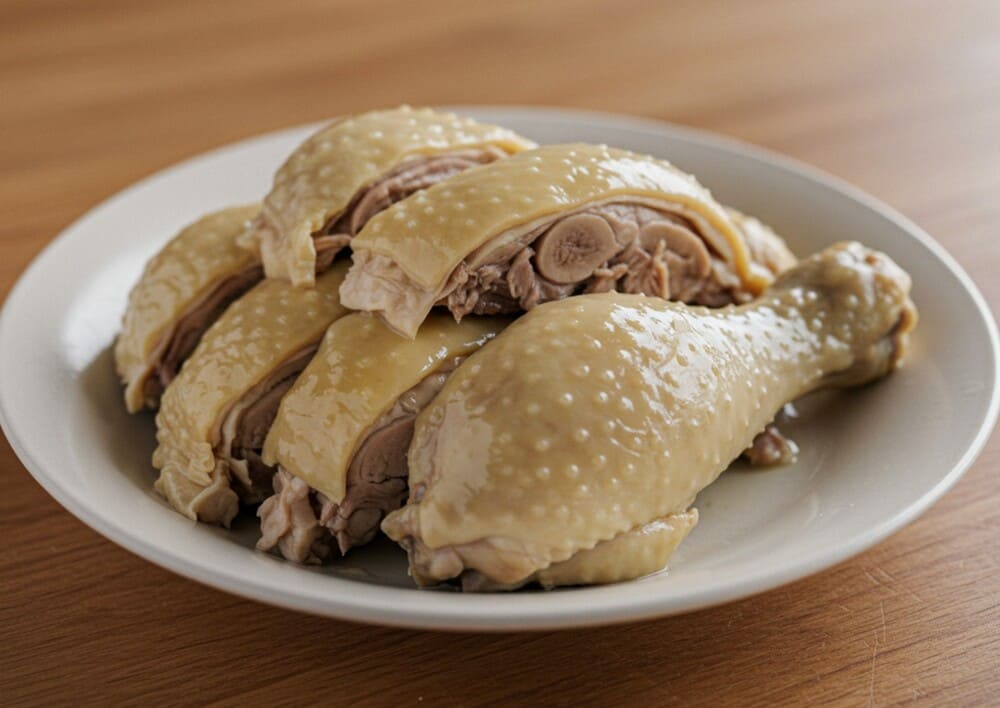 Skinated poultry is one of the foods that should not be eaten regularly for people with high uric acid in the blood. Photo: AI - Dat