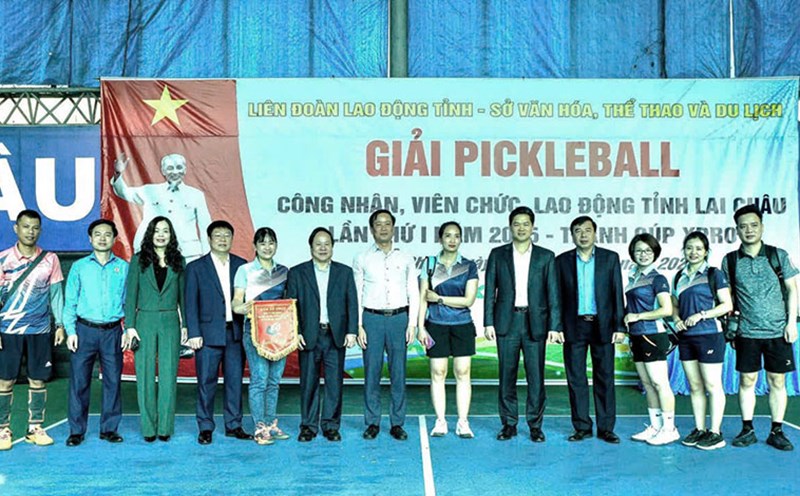 The Xpro pickleball - Cup competition has 54 delegations with over 380 athletes participating. Photo: Thu Thao
