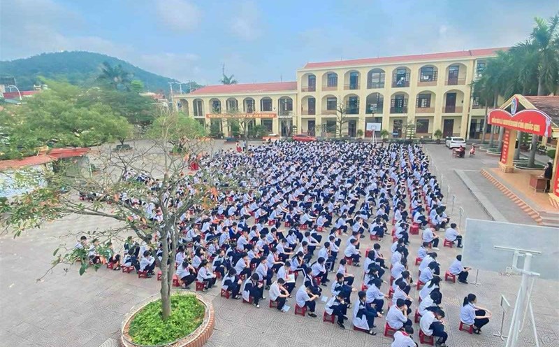 Hai Phong informed about handling the case of extra teaching outside of school at an unauthorized location in Kien An, Hai Phong. Photo: Hai Phong Portal