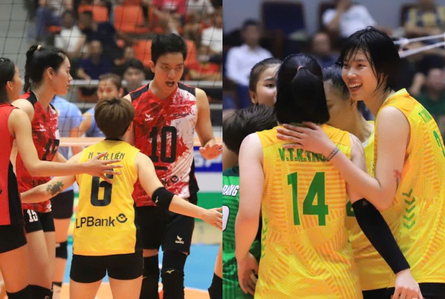 VTV Binh Dien Long An will face LPB Ninh Binh in the first phase of the 2025 National Volleyball Championship. Photo: Nguyen Vu/VFV