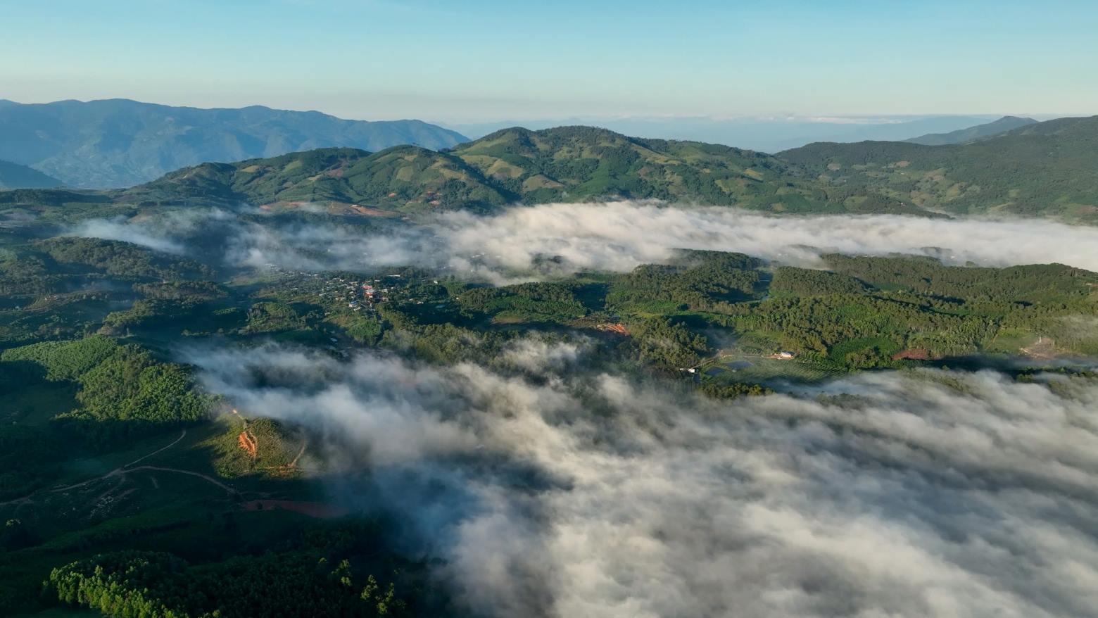 Panorama of Khanh Son district planned as the ecological urban suburban of the Southwest Khanh Hoa mountains and forests. Photo: Quang Minh