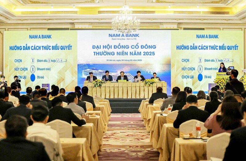 Toan canh DHDCD thuong nien Nam A Bank 2025.